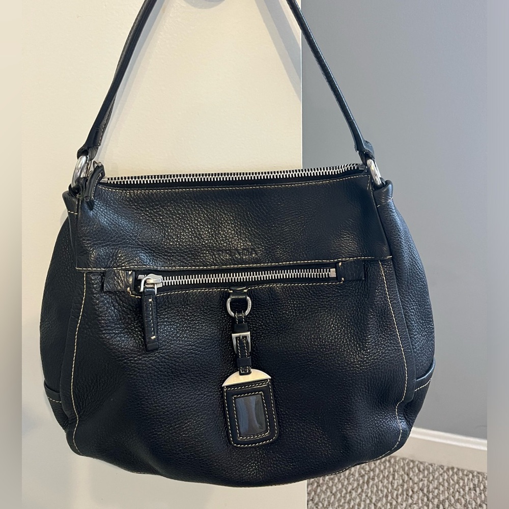 Vintage genuine Prada bag, Vitello Daino Genuine Leather